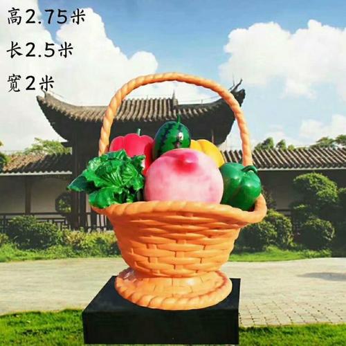 厂家-仿真果篮雕塑工厂-仿真果篮雕塑公司
